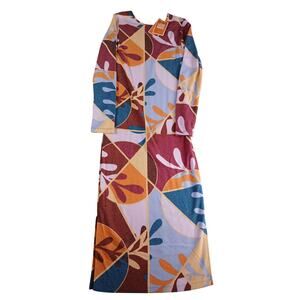 Latino Heritage Month Dress Women Small Multicolor Bodycon Geo Print Target NWT